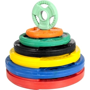 Hantelskiva 50 mm gummi med grepp 1,25 kg