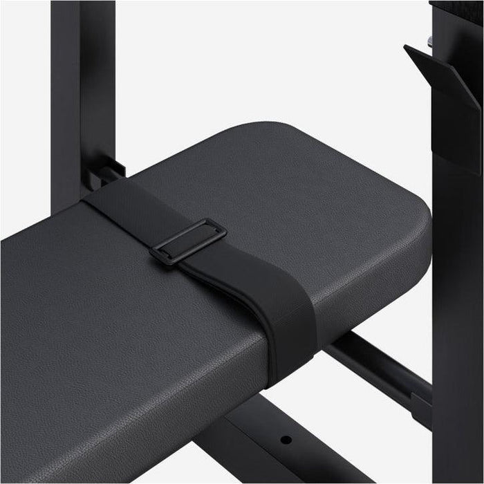 Träningsbänk med bänkpress-ställ svart (Gorilla)