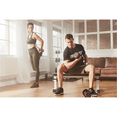 Viktskivställ 30 mm (Vitt)