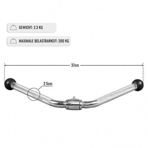 Triceps-V-Grepp med gummiändar