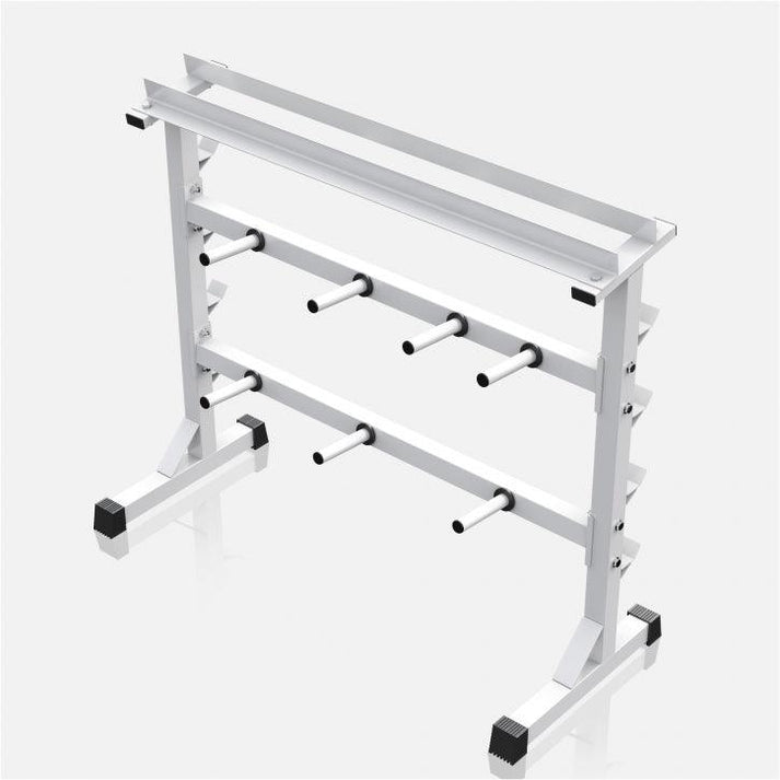 Hållare för viktskivor, skivstång och hantlar (vitt)