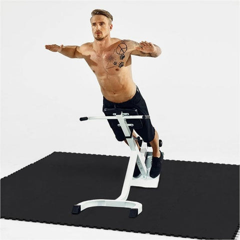 Gorilla fitnessgulv (set med 8 st.) svart