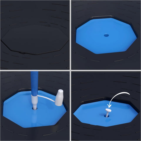 Halv boll för balansträning (blå)