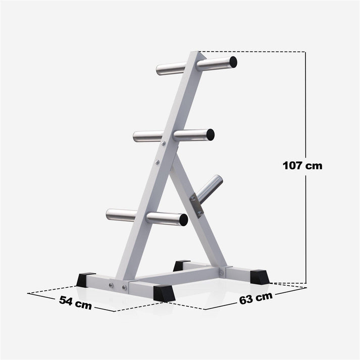 50/51 mm viktskiveställ i vitt