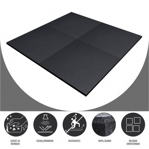 Fitnessgolv 50 x 50 x 2 cm set med 4 stycken