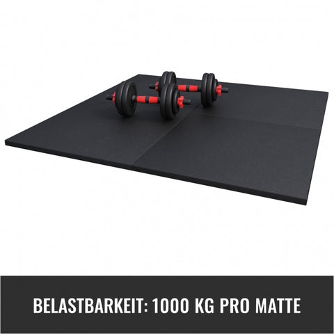 Fitnessgolv 50 x 50 x 2 cm set med 4 stycken