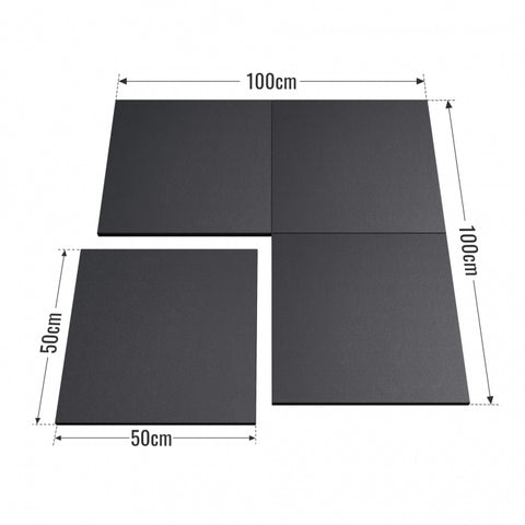 Fitnessgolv 50 x 50 x 2 cm set med 4 stycken