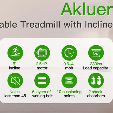 Gåband (Walking Pad) med lutning 480L-B