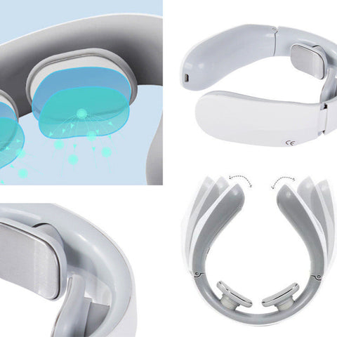 Massageapparat och elektrostimulator för nacken