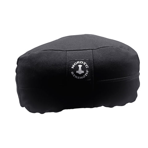 Meditationskudde (Svart) halvmåne - Nordic Strength