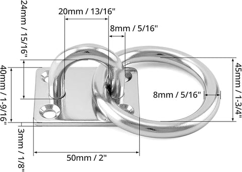 Tak- och väggfäste för träningsutrustning m.m.
