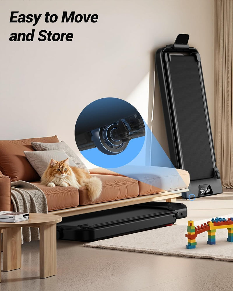 Walkingpad hopfällbar 3-i-1 med 10 % / 15 % lutning