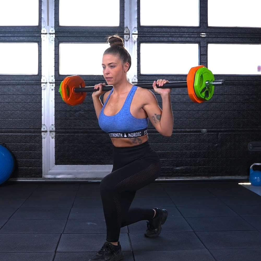 Aerobic viktstångsset 20 kg (färgad) från Nordic Strength