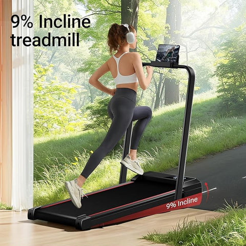 Hopfällbart Walkingpad/Löpband med bygel