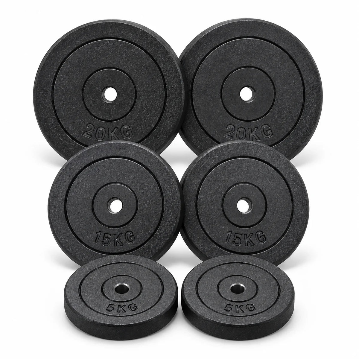 Viktskivspaket i järn 80 kg – 30 mm