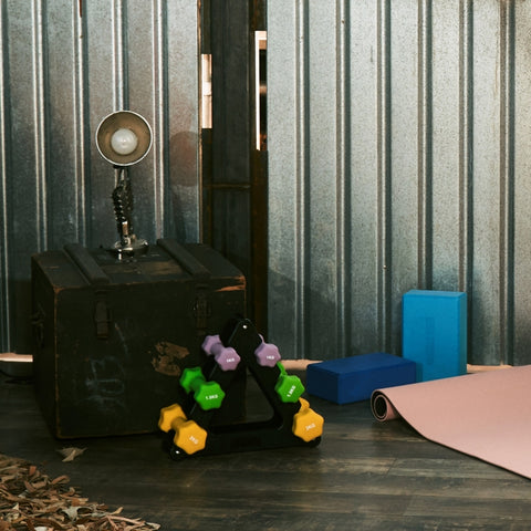 Hantelställ för aerobic-hantlar