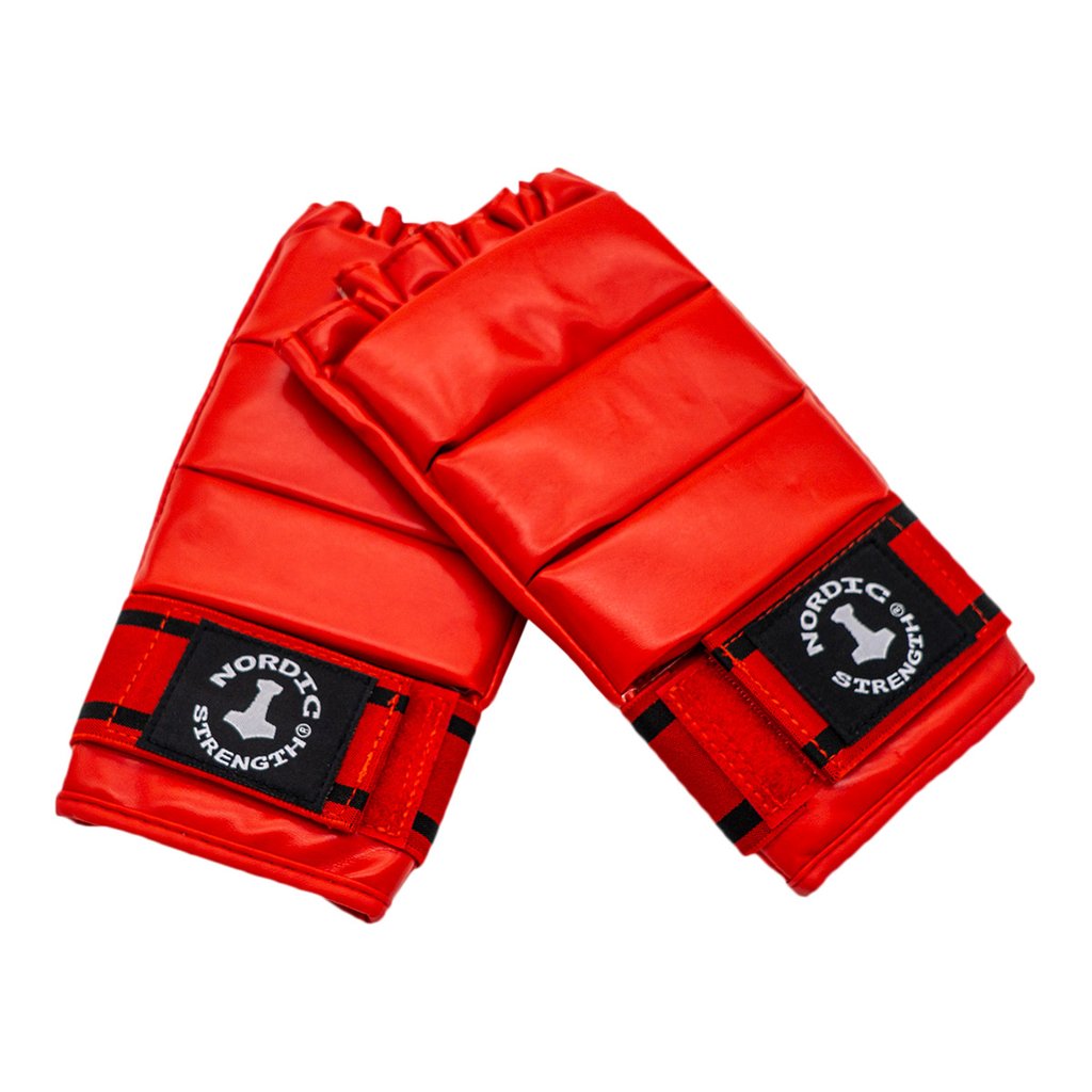 Röda sandsäckhandskar – Onesize