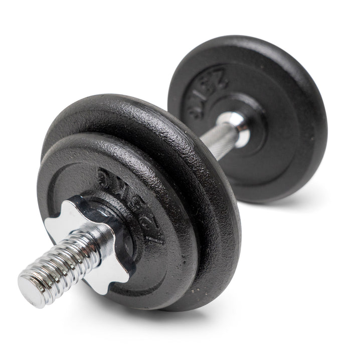 Hantel 10 kg justerbar - järn + koffert