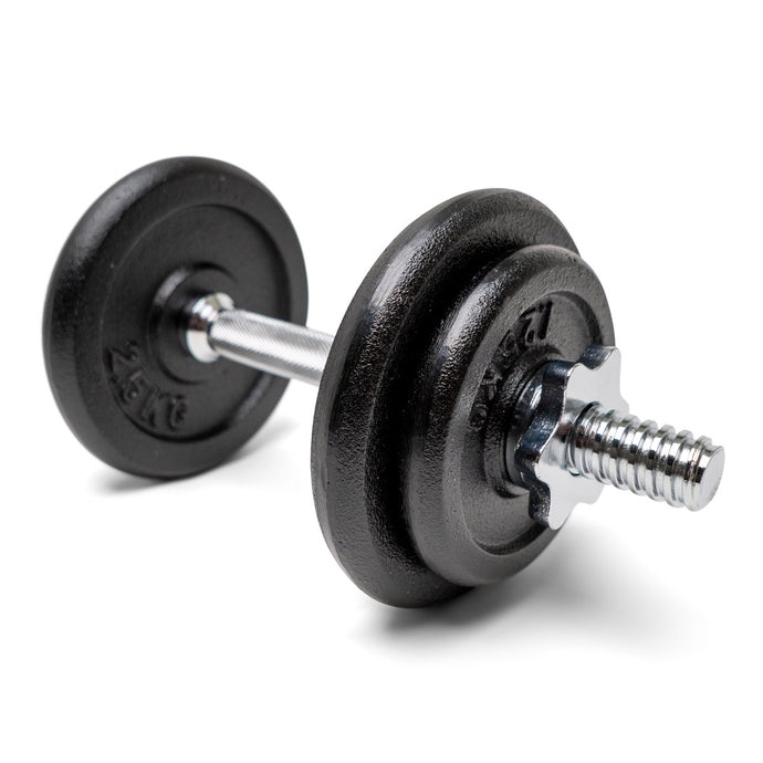 Hantel 10 kg justerbar - järn + koffert