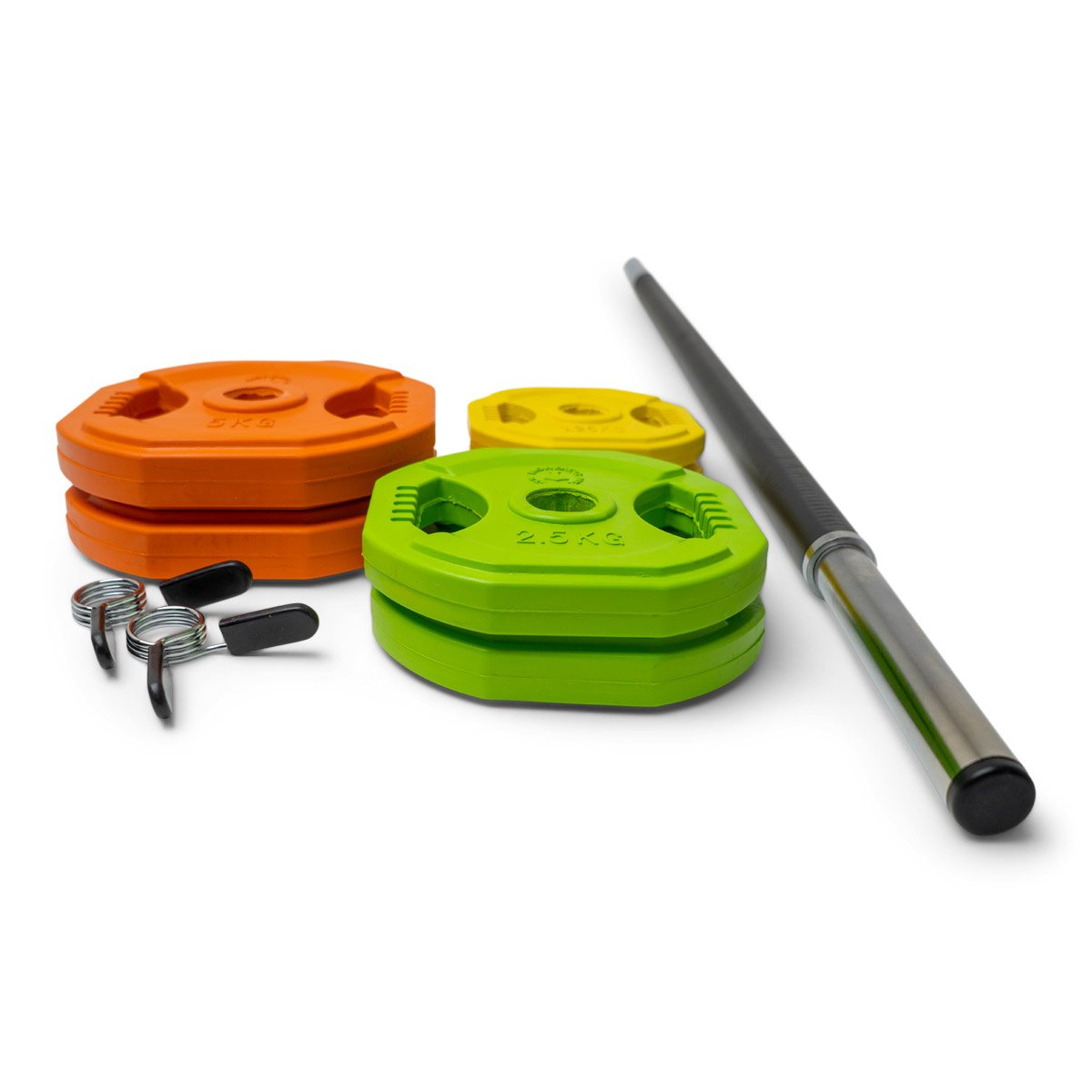 Aerobic viktstångsset 20 kg (färgad) från Nordic Strength