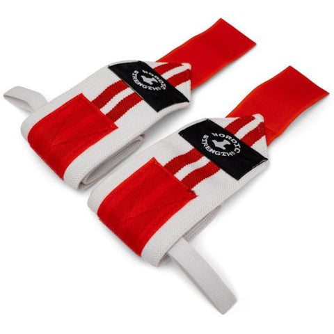 Handledsstöd röd/vit (bomull/elastan)