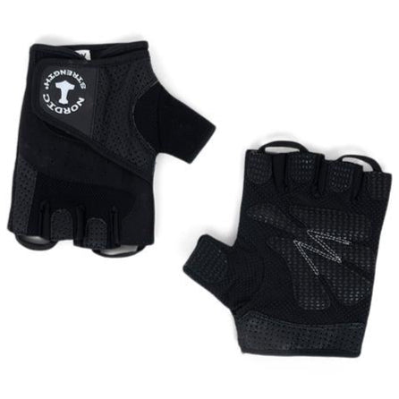 Träningshandskar med knottrig handflata i svart från Nordic Strength (XL)