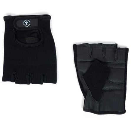 Träningshandskar med läderhandflata och mjuk ovansida (XL)