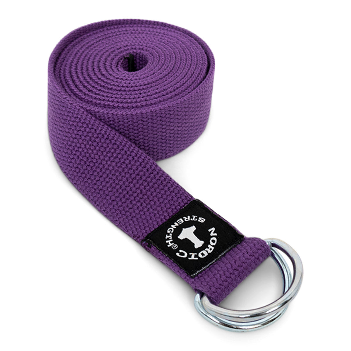Yogabälte med metallspänne - Lila