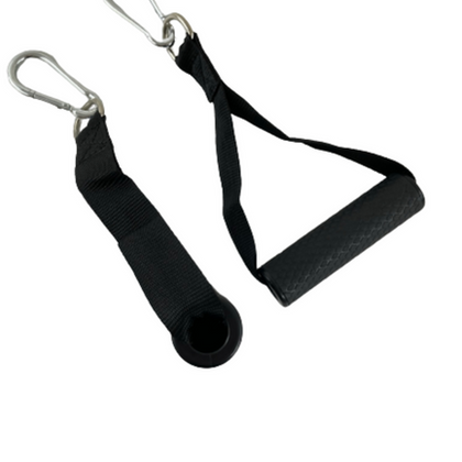 Enhands Kabelgrepp i set - Gummihandtag + 2 Karbinhakar