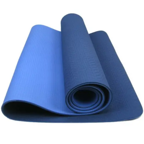 TPE Yogamatta 6 mm - Blå (Ny design)