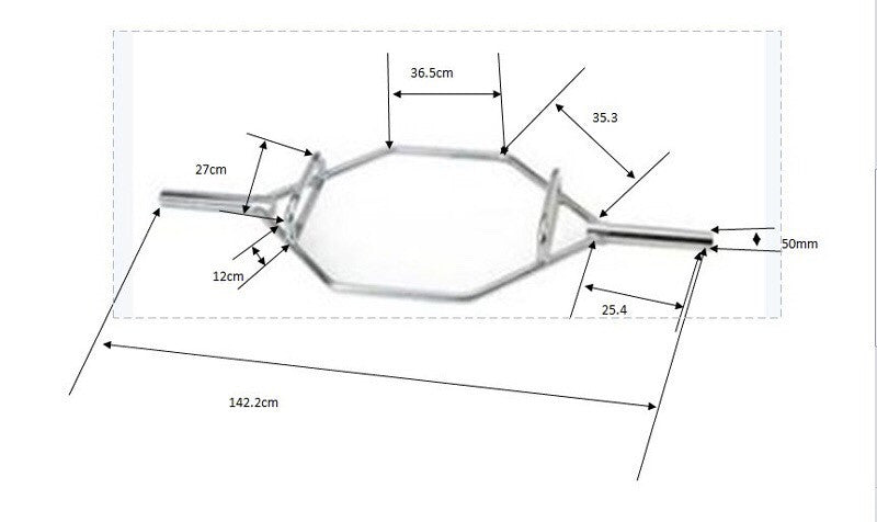 Hex Bar 50 mm (för trap bar deadlift)