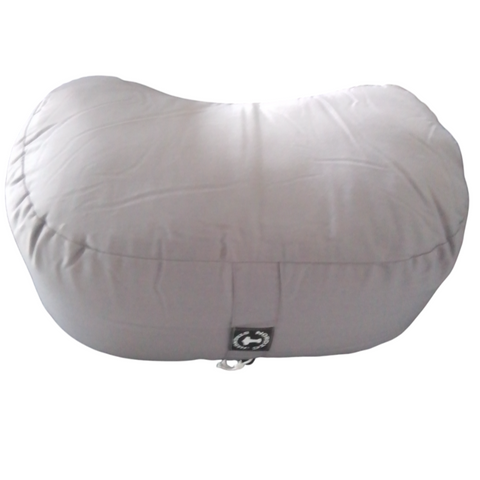 Meditationskudde grå (halvmåne) - Nordic Strength