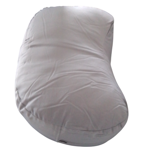 Meditationskudde grå (halvmåne) - Nordic Strength