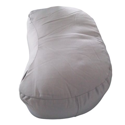 Meditationskudde grå (halvmåne) - Nordic Strength