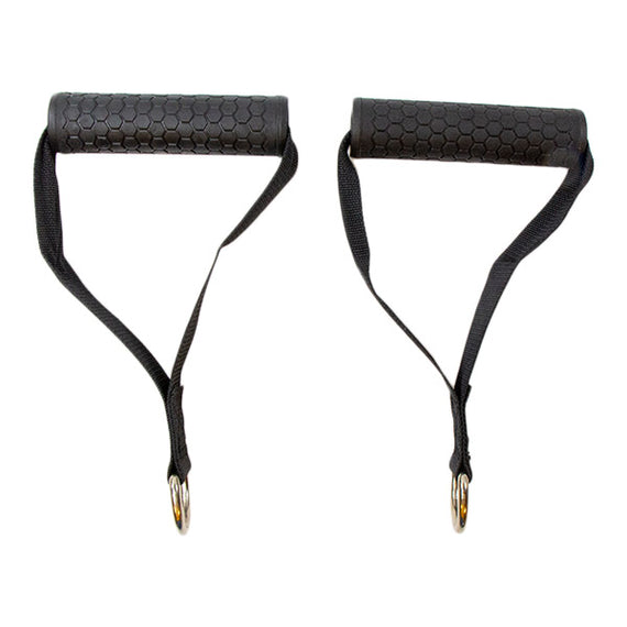 Enhands Kabelgrepp i set - Gummihandtag + 2 Karbinhakar