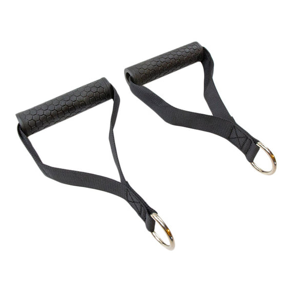 Enhands Kabelgrepp i set - Gummihandtag + 2 Karbinhakar