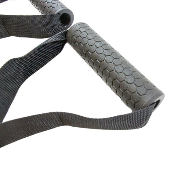 Enhands Kabelgrepp i set - Gummihandtag + 2 Karbinhakar