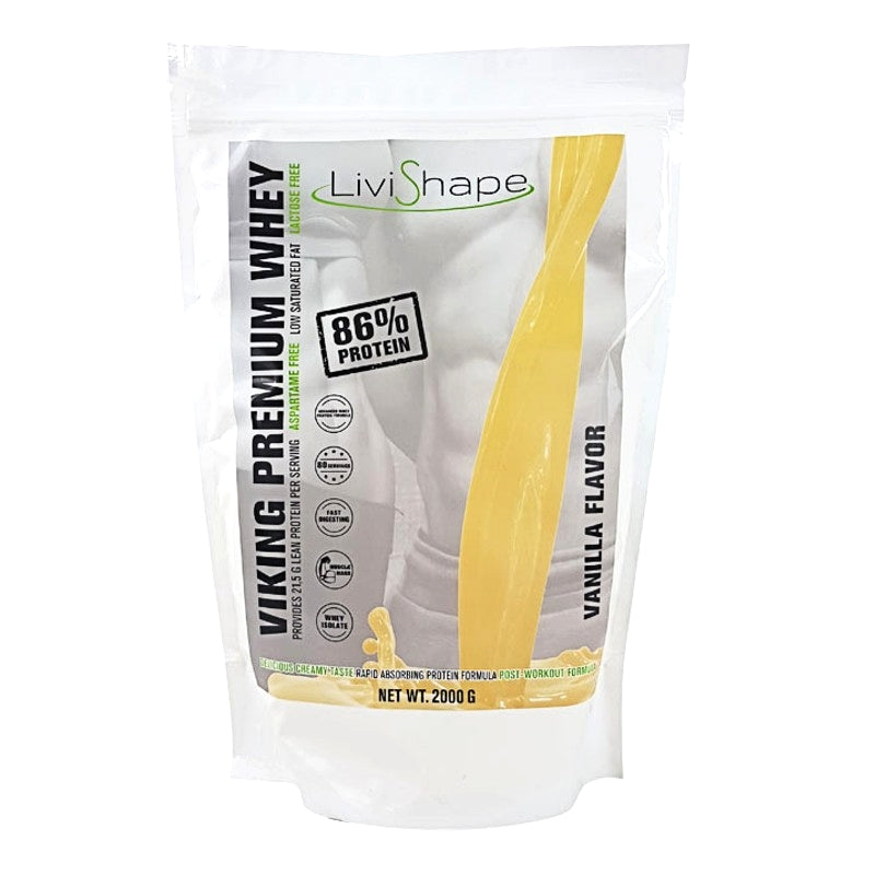 Whey Proteinpulver med vaniljsmak - (2000 g)