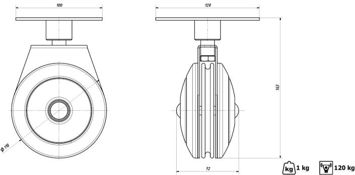 Kabelmaskin för takmontering