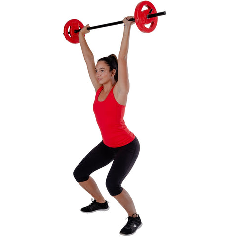 Aerobic skivstångsset 20 kg (Färgad) – Nordic Strength