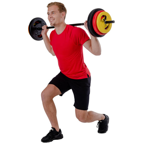 Aerobic skivstångsset 20 kg (Färgad) – Nordic Strength