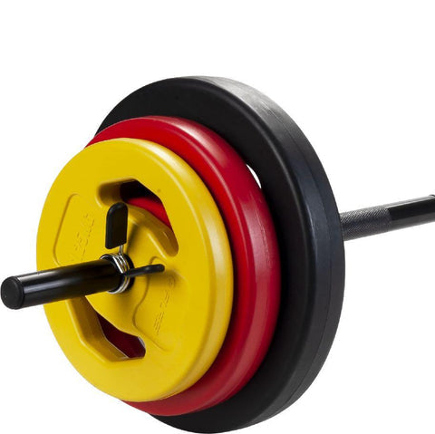 Aerobic skivstångsset 20 kg (Färgad) – Nordic Strength
