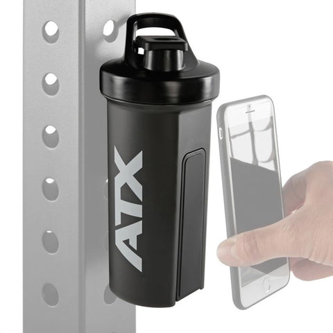ATX® Shaker Black (1000 ml) med magnetisk hållare