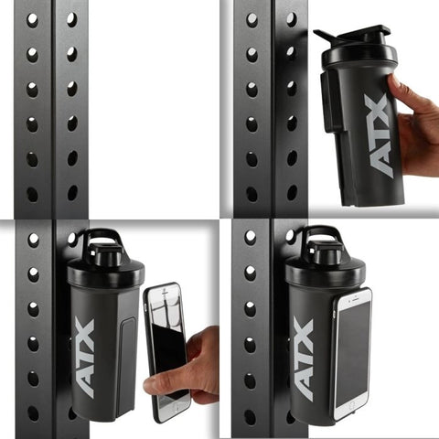ATX® Shaker Black (1000 ml) med magnetisk hållare