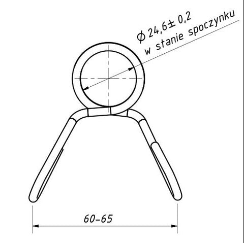 25 mm Viktstångsspärr / Fjäderlås (1 st)