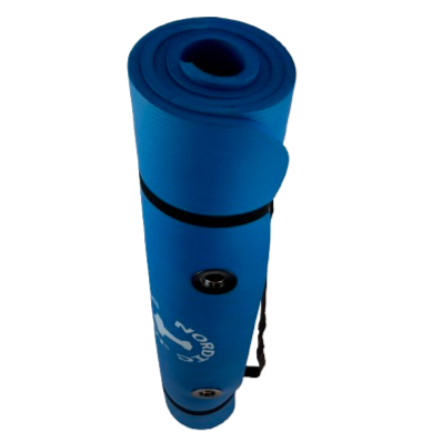 XL träningsmatta + bärryck Blå (190 x 100 x 1,5 cm)