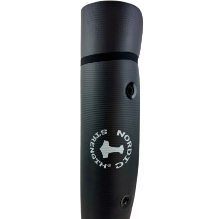 XL träningsmatta + bärryck svart (190 x 100 x 1,5 cm)