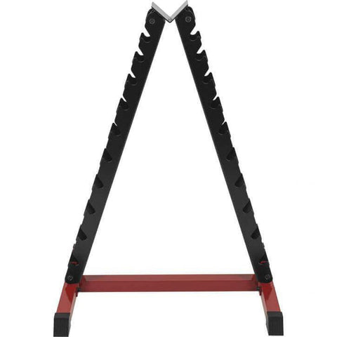 Hantelställ i svart och rött