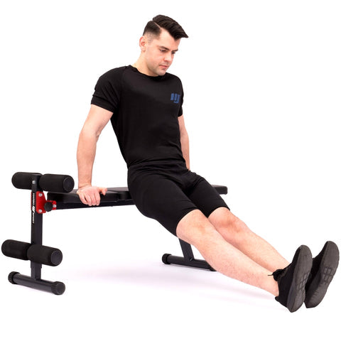 Home 2-i-1 platt och magträningsbänk MH-L104 2.0