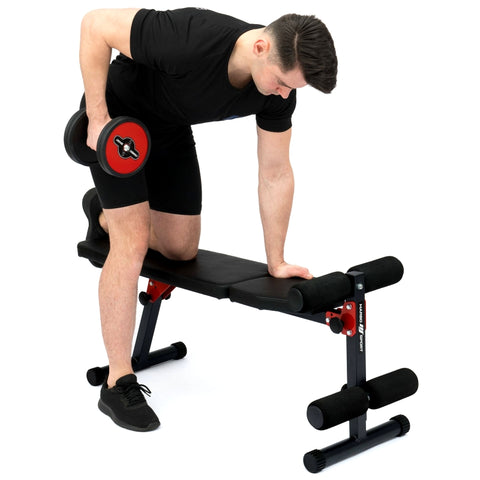 Home 2-i-1 platt och magträningsbänk MH-L104 2.0